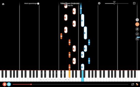 Fallen Down Piano Tutorial With Letter Notes La Touche Musicale