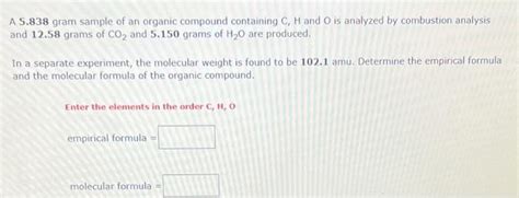 Solved When Grams Of A Hydrocarbon Cxhy Were Burned Chegg