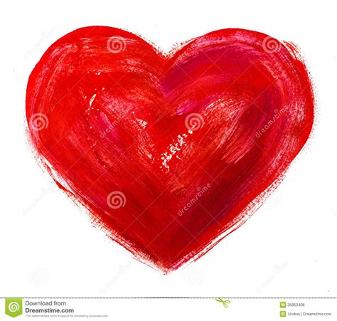 Coeur D Aquarelle Concept Amour Relations Photo Stock Image Du