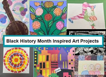 Black History Month Art Projects for grades K-6 by Art Teacher Katie