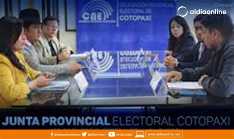 JUNTA PROVINCIAL DE COTOPAXI APRUEBA 5 PRE CANDIDATURAS SUBSANADAS Al