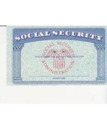 💳 Editable Social Security Card Template PDF - (PRINTABLE)