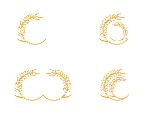 Agriculture Wheat Logo Template Vector Icon Design 626903 Vector Art At