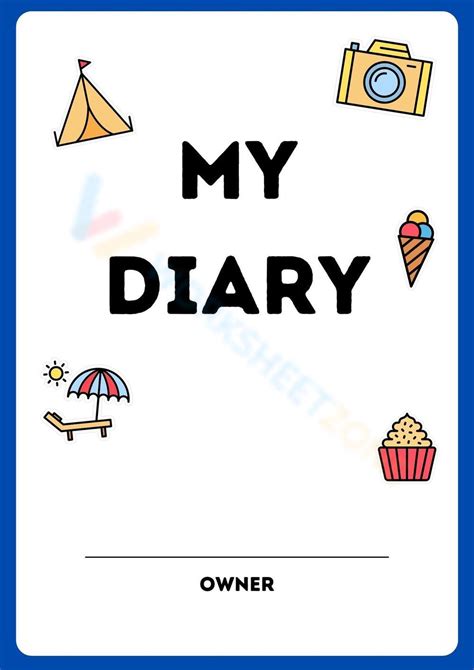 Weekly Diary Template For Students Worksheet