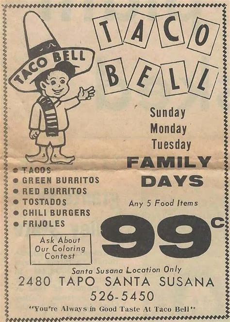 Vintage Taco Bell advertisements : r/vintageads