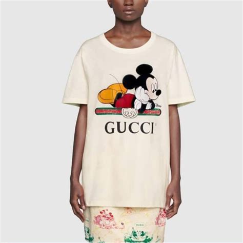 Gucci X Disney Oversize T Shirt In Ivory Luxury Apparel On Carousell