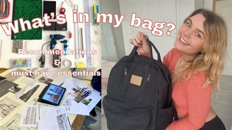 Whats In My Bag Architecture Student Edition Youtube