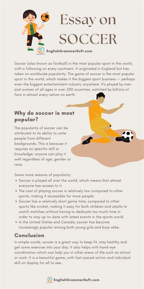 Essay On Soccer Why It Is Most Popular Game EnglishGrammarSoft