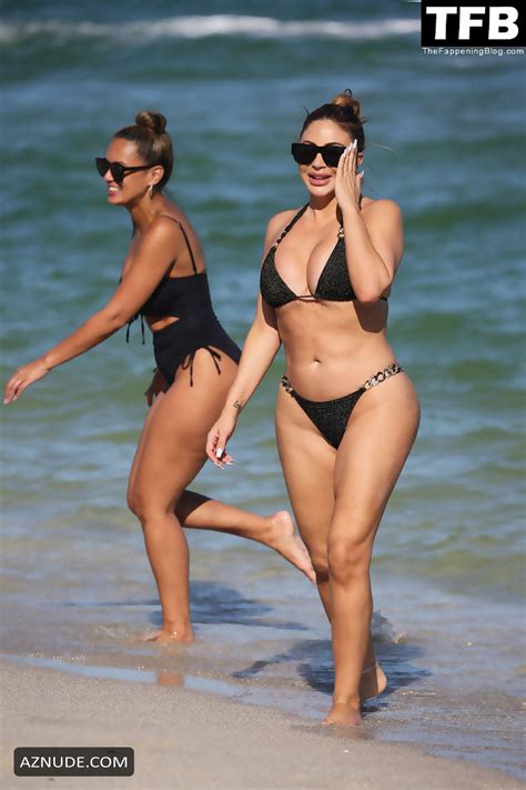 Larsa Pippen Sexy Shows Off Her Hot Curves In A Black Bikini With Marcus Jordan On The Beach In