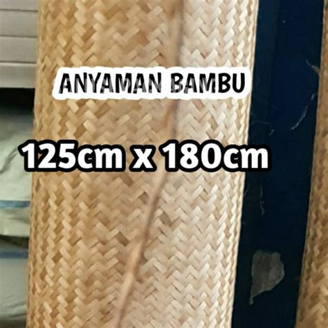 Jual Anyaman Bambu Cmx Cm Gedek Gedeg Meteran Dinding Bambu