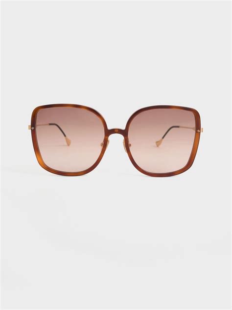 Tortoiseshell Recycled Acetate Oversized Square Sunglasses Charles