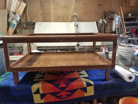 Downstairs Bar Sideboardwalnut Toppoplar Face Frame And Drawer