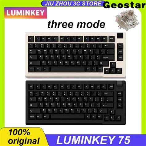 Hot Luminkey Mechanical Keyboard Tri Mode Bluetooth Wireless Hot Swappable Keys Pbt