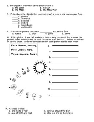 Free planets in order worksheet, Download Free planets in order ...