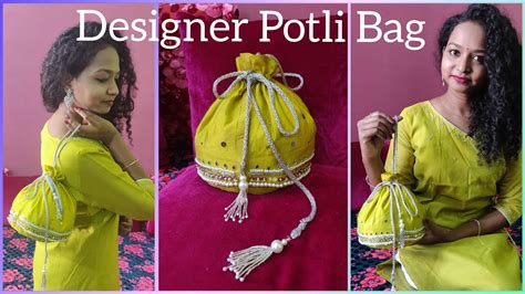 How To Make Beautiful Potli Bag Ii Diy Potli Batua Bag Ii Easy