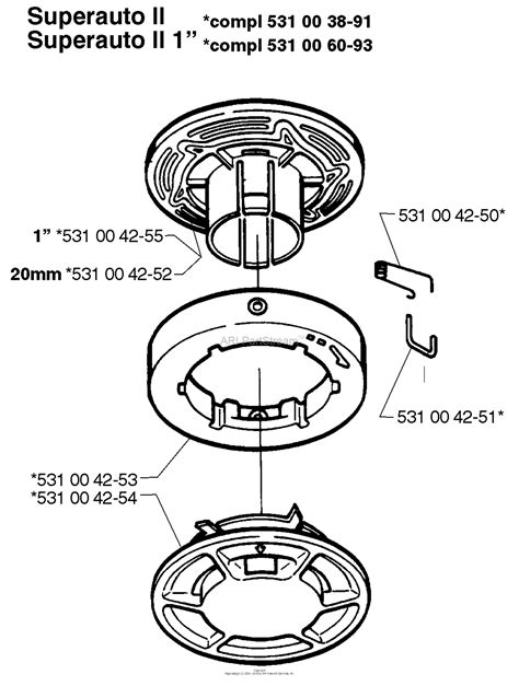 Husqvarna Trimmer Heads 1999 06 Parts Diagram For Superauto II II 1