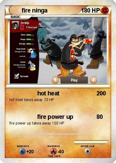 Pokémon fire ninga 2 2 hot heat My Pokemon Card