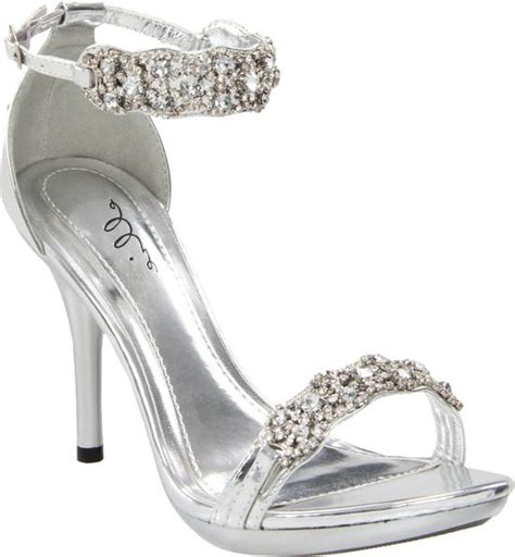 Silver 431 Sterling Rhinestone Shoes 431 Sterling Silver Rhinestone High Heels By Ellie