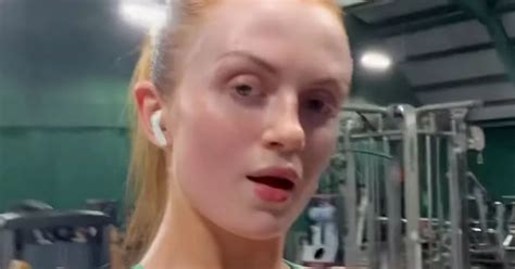 Maisie Smith Shows Off Sweaty Gym Look As She Dons Skintight Green