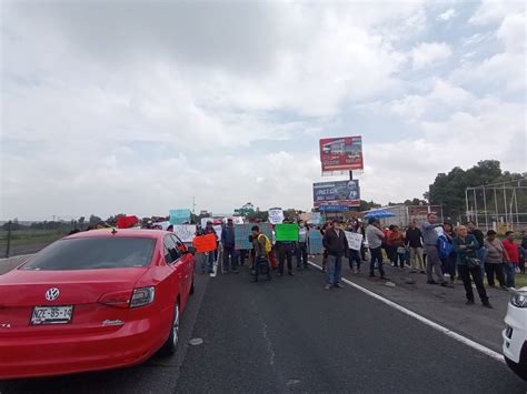 Cierran circulación de la México Pachuca acusan a CFE por falta de luz