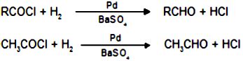 What are the Rosenmund Reduction reaction and Stephen Reaction? Give an examples. - Sarthaks ...