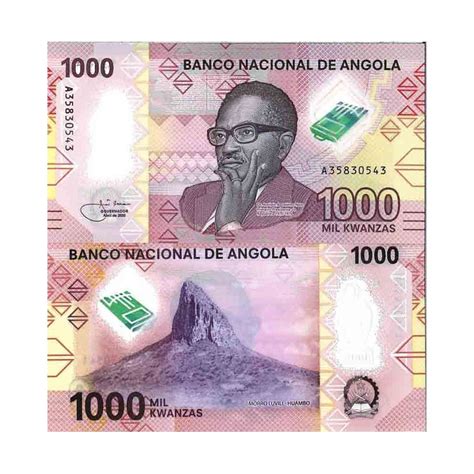 Billete colección Angola PK N 999new500 1 000 Kwanza La Maison