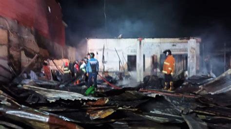 Bangunan Di Kota Gorontalo Ludes Terbakar Diduga Ledakan Tabung Gas