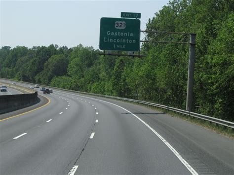 North Carolina Interstate 85 Southbound Cross Country Roads