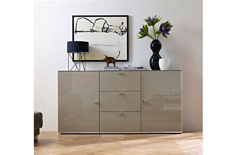 LEONARDO living Sideboard CURVE palazzo farbenes Glas Möbel Letz