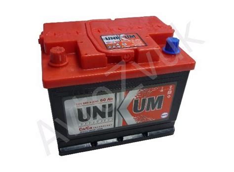 Автомобильный аккумулятор Unikum 60 Ah