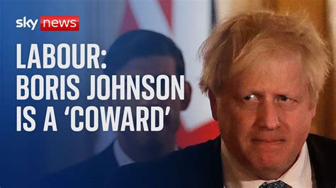 Boris Johnson A Coward For Resigning Instead Of Facing The Music