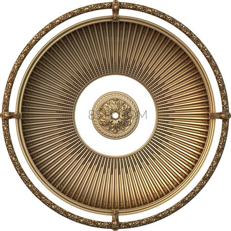 Ceiling Rose Stl Obj D Models For Cnc