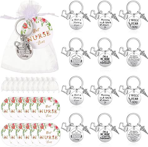 Yinkin Pcs Nurse Appreciation Gift Set Includes Nurse Keychains