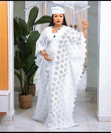 White Boubou Lace Lace Dresses Boubou Kaftan Dress Women Fashion