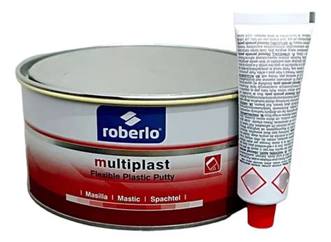 Massa Poliester Roberlo Multiplast 1kg Reparo Plástico Frete grátis