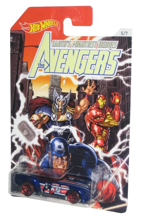 Marvel Comics Hot Wheels Avengers Pony Up Captain America Car Walmart