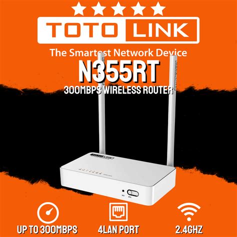 Jual TOTOLINK N355RT ROUTER WIRELESS N 300MBPS Shopee Indonesia