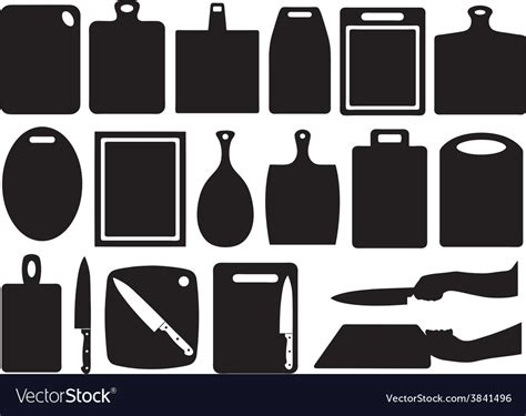 Set Of Kitchen Cutting Boards Royalty Free Vector Image