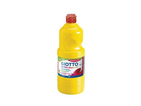 Flacon Litre Gouache Liquide Giotto Avec Bouchon Doseur Jaune D Or