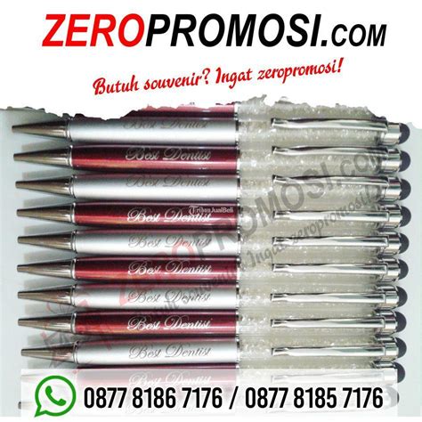 Souvenir Pulpen Metal Stylus Dengan Taburan Kristal Di Tangerang