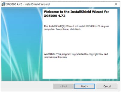 Starting an XG5000 Project