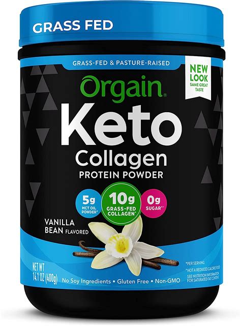 Amazon Orgain Keto Collagen Protein Powder With Mct Oil Vanilla