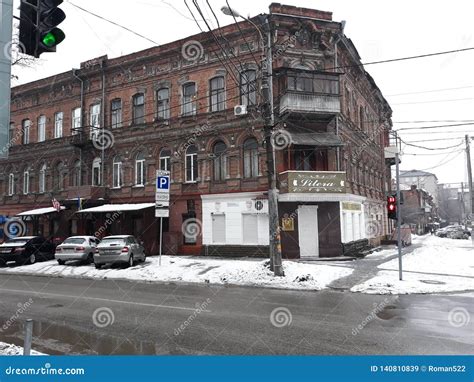 Pre-revolutionary Building Made of Hand-molded Bricks. Editorial Stock Image - Image of dnepr ...