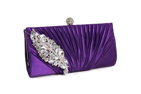 Purple Bridal Clutch Purple Evening Bag Bridesmaids Clutch Wedding Accessories Bridal