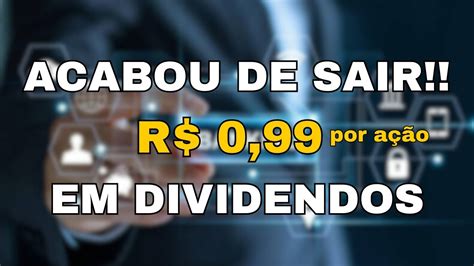 ACABOU DE SAIR EMPRESA VAI PAGAR R 0 99 POR AÇÃO Adriano Santos