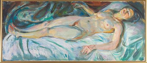 Reclining Nude Night Edvard Munch Artwork On Useum