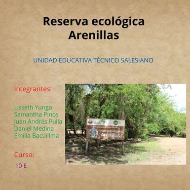 Book Creator Reserva Ecol Gica Arenillas