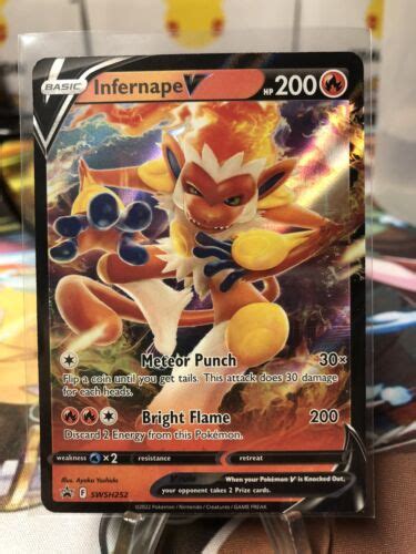 Pokemon Tcg Infernape V Swsh Black Star Promo Pack Fresh Card Lost