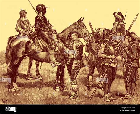 Cavalier Soldiers - English Civil War, 1642–1651 Stock Photo - Alamy