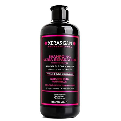 Kerargan Shampoo mit Keratin und Arganöl um Ihr Haar zu stärken und